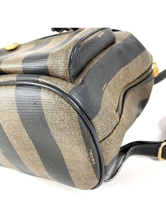 Fendi Backpack Pecan Logo Leather Khaki main image 8